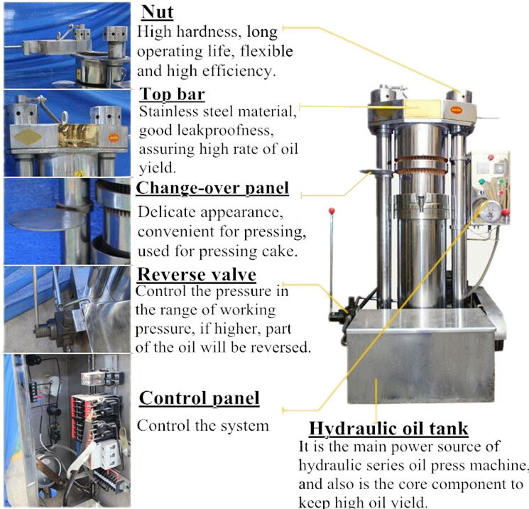 Hydraulic Oil Press Machine Feature