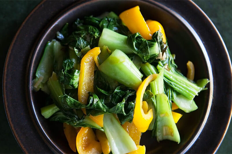 Stir Fried Bok Choy & Pepper