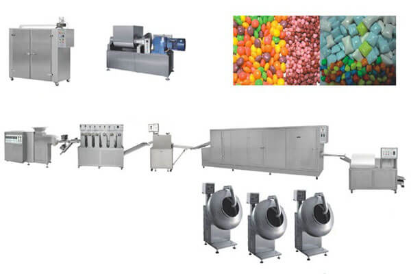 chewing gum pellets forming machine