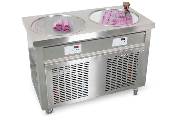 stir fry cream rolls pan flat machine